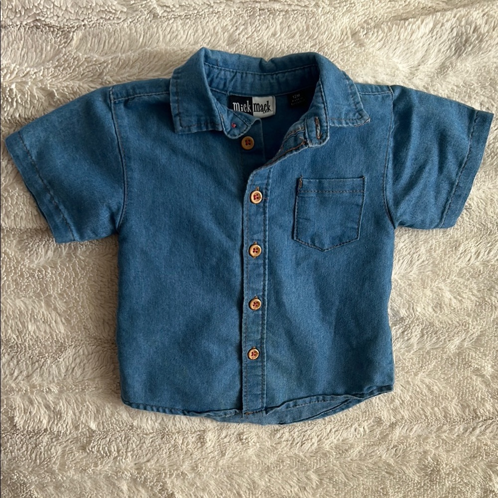 Blue Kids Denim Shirt